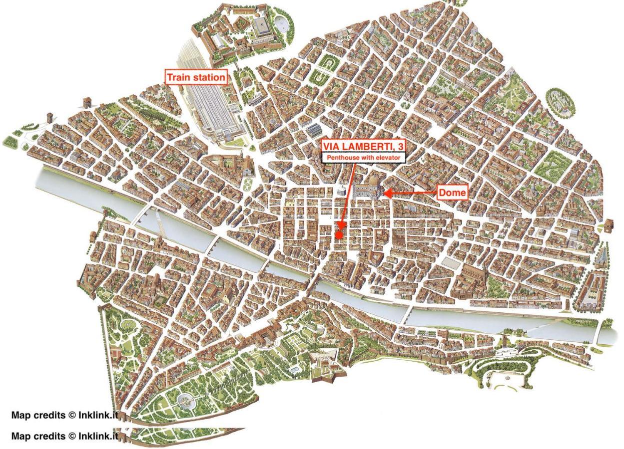 Via Lamberti, 3 - Florence Charming Apartments - Charming And Historic 5Th-Floor Attic Apartment With Elevator In A Building At The Heart Of Vibrant Florence, Just A 2-Minute Walk From All Attractions Luaran gambar